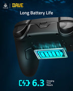 Controle Funlab Pro p/ Nintendo Switch OLED/Lite - Hall Effect com Base de Carga e LED