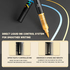 ENMY Marcadores de tinta acrílica Caneta Cabeça macia Direto Líquido Graffiti Pintura Pigmentos de secagem rápida Materiais de arte para feltro