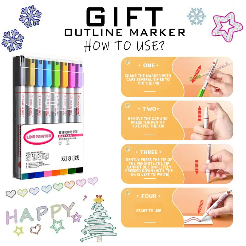 24/36/48/60/80/120/168 cores ponta dupla canetas marcadoras de arte permanente para desenho pintura esboçar quadrinhos design material escolar