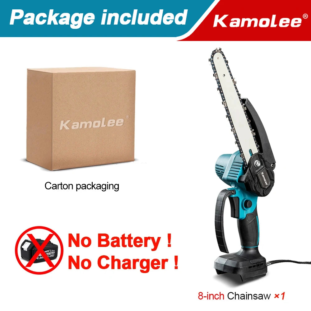 Mini Serra Elétrica Kamolee 8 Pol. Profissional: Corte Ultra Rápido e Motor de Alto Torque