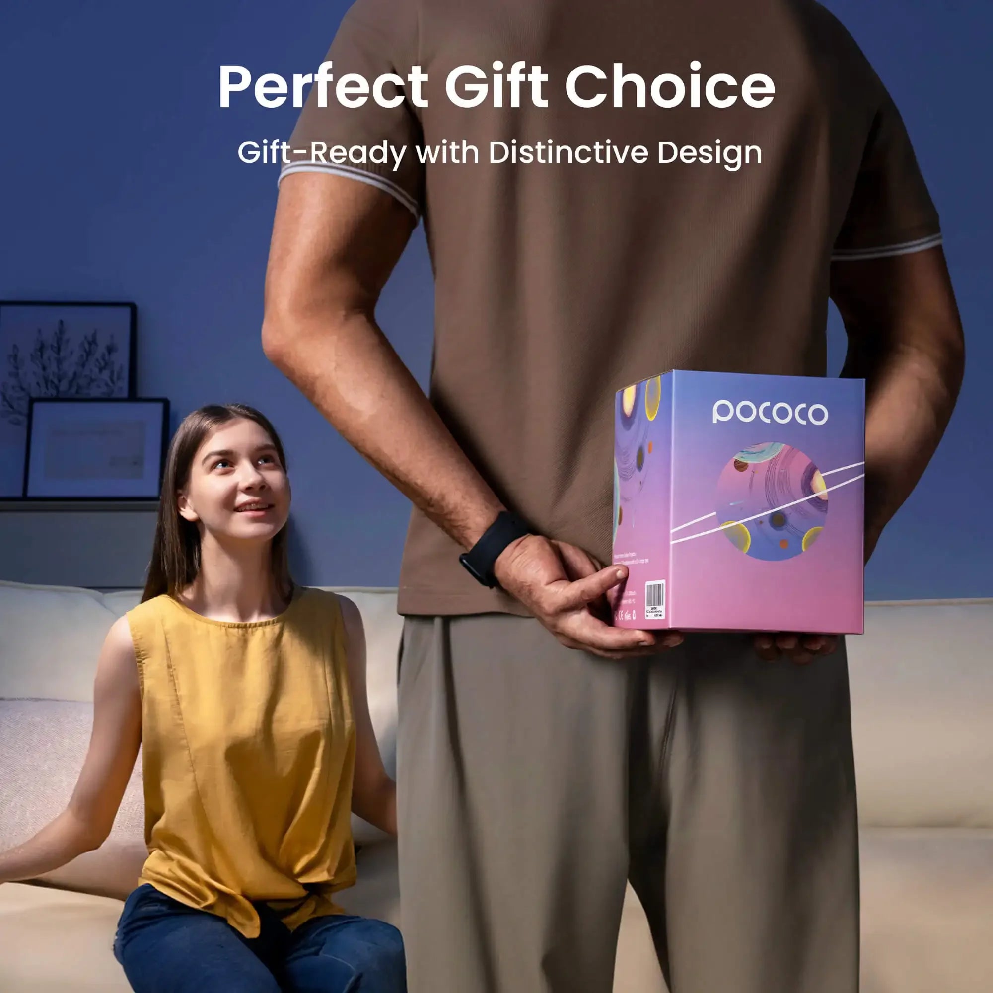 Projetor de Galáxia POCOCO - Luminária Infantil Estelar HD com Brilho Suave