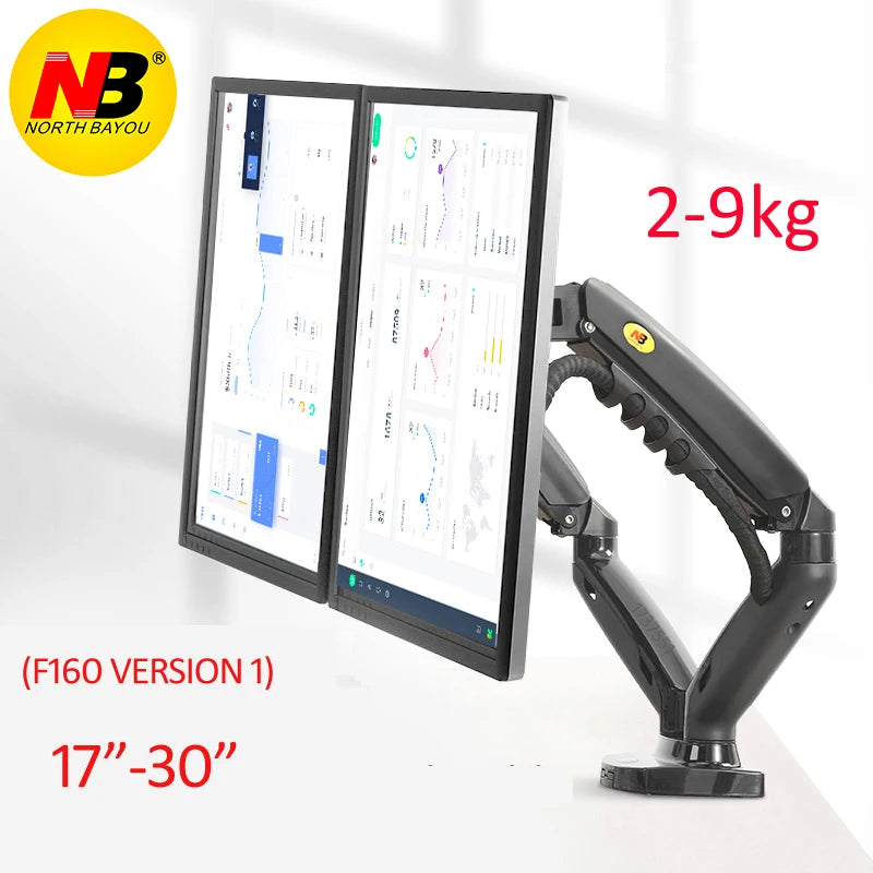 Braço Duplo NB F160 Profissional: Ajuste de Altura e Giro 360° - Suporta até 18kg