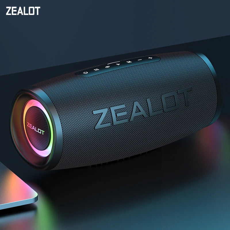 ZEALOT-S56 Alto-falante Bluetooth 40W Potência de saída Alto-falante Bluetooth com excelente desempenho de graves IPX6 à prova d'água para acampamento ao ar livre