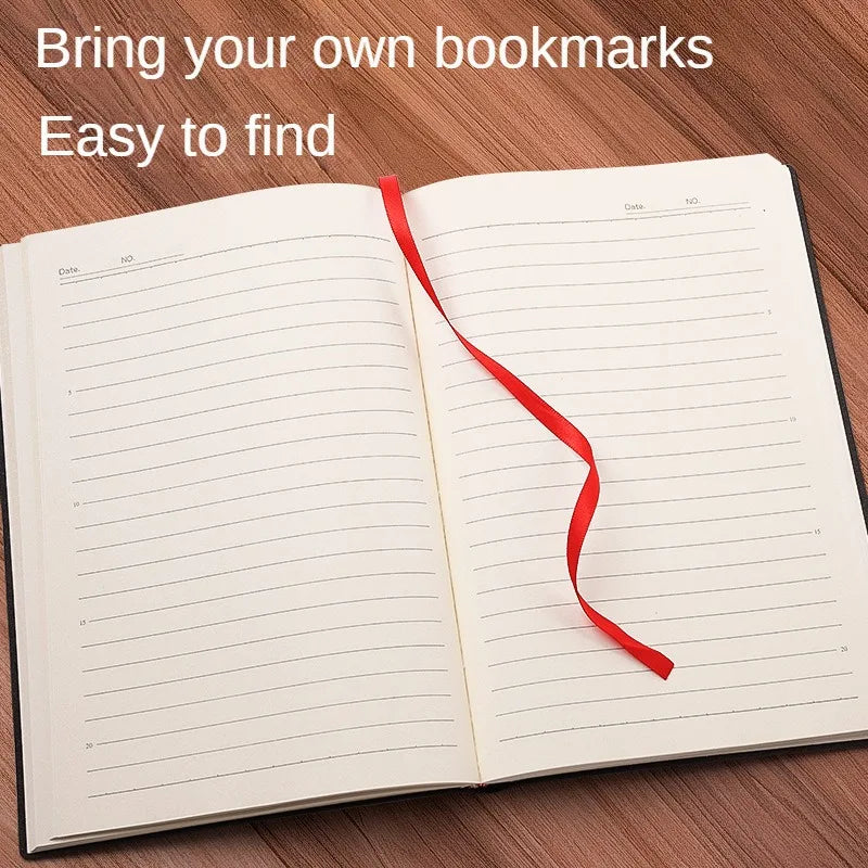 A5 livro de couro sensação de pele moda bloco de notas diário aprendizagem caderno atacado cadernos de escritório de negócios e diários livro de notas