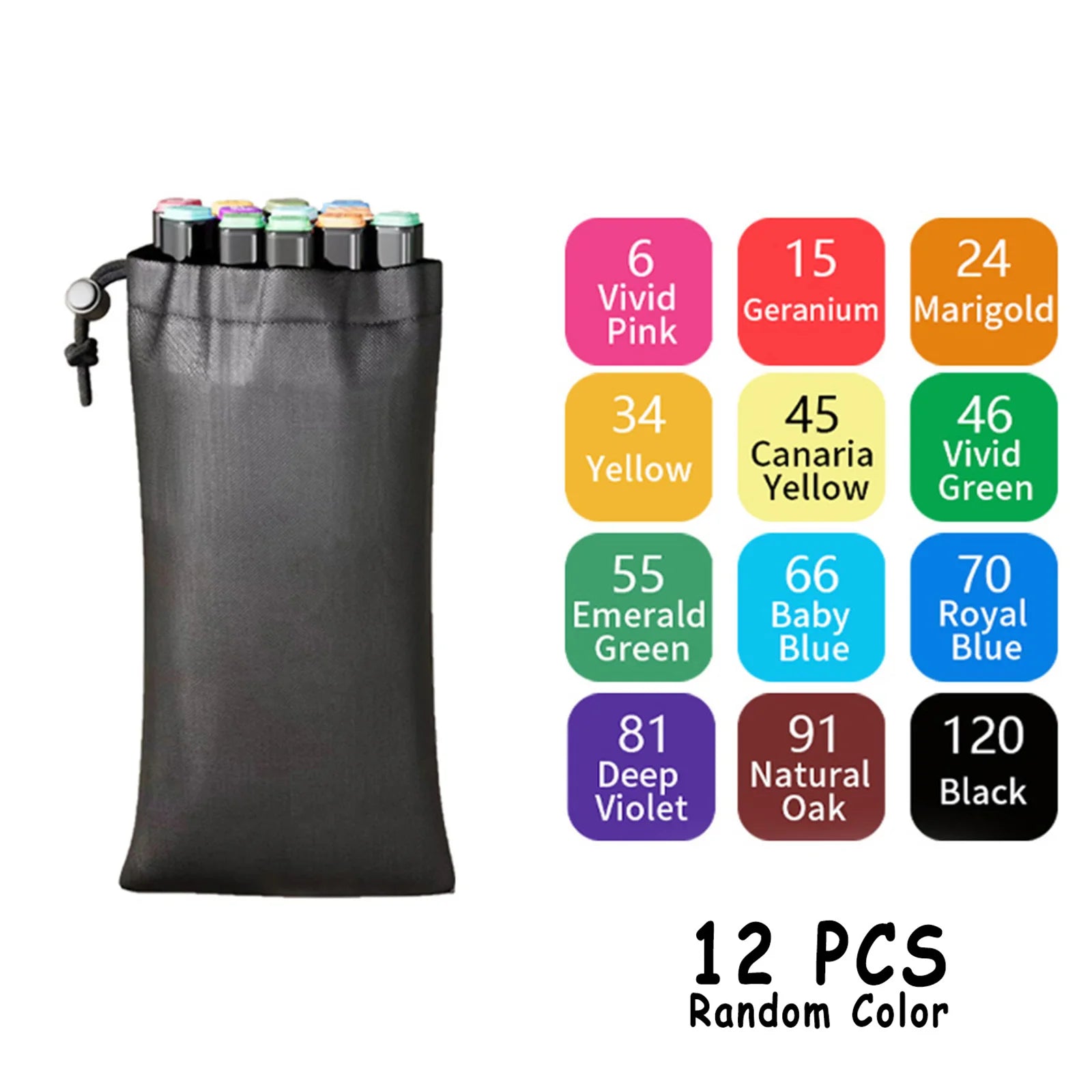 24/36/48/60/80/120/168 cores ponta dupla canetas marcadoras de arte permanente para desenho pintura esboçar quadrinhos design material escolar