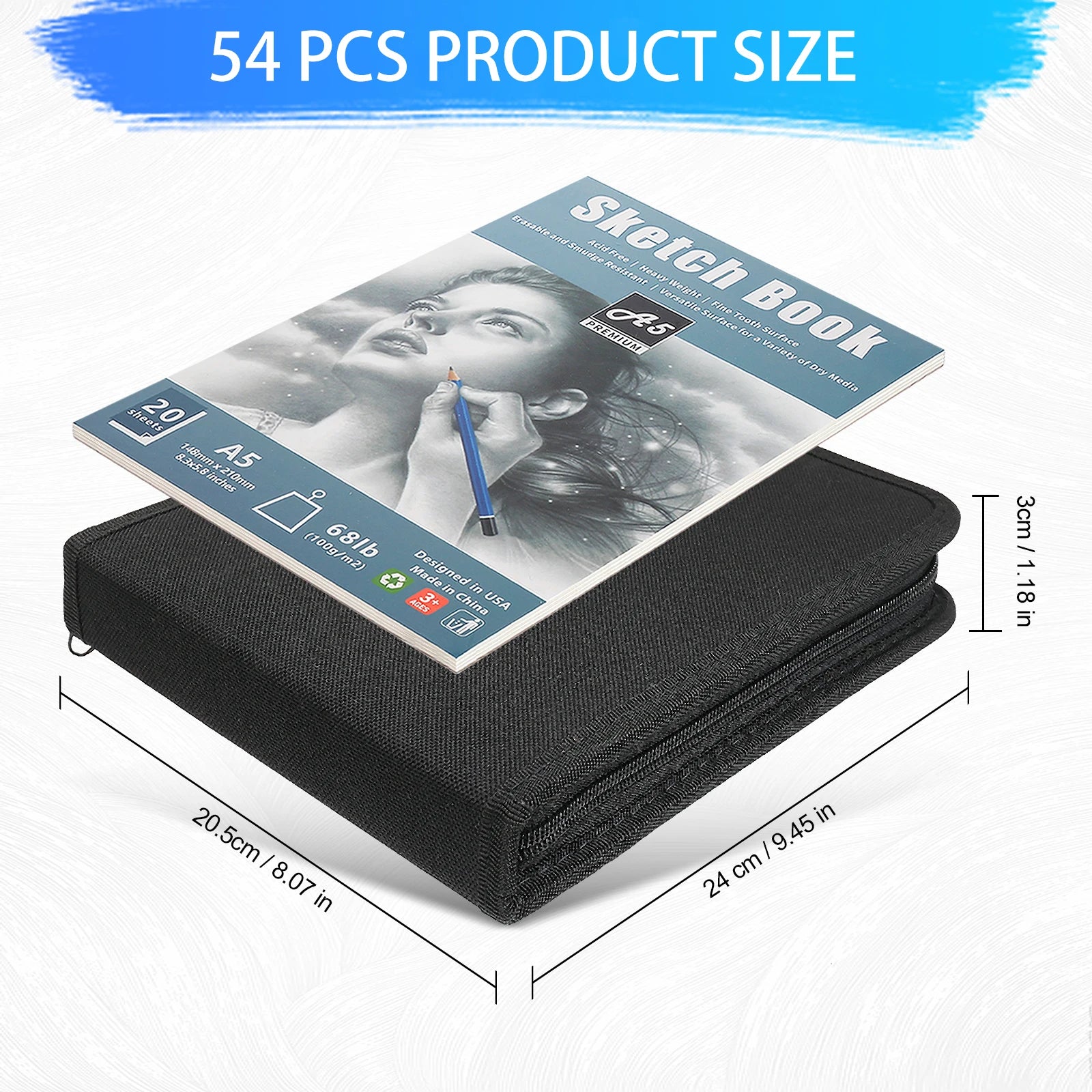 12/20/25/54/70 pçs desenho esboçar conjunto de colorir lápis de desenho & kit de ferramentas de arte profissional conjunto de suprimentos de arte