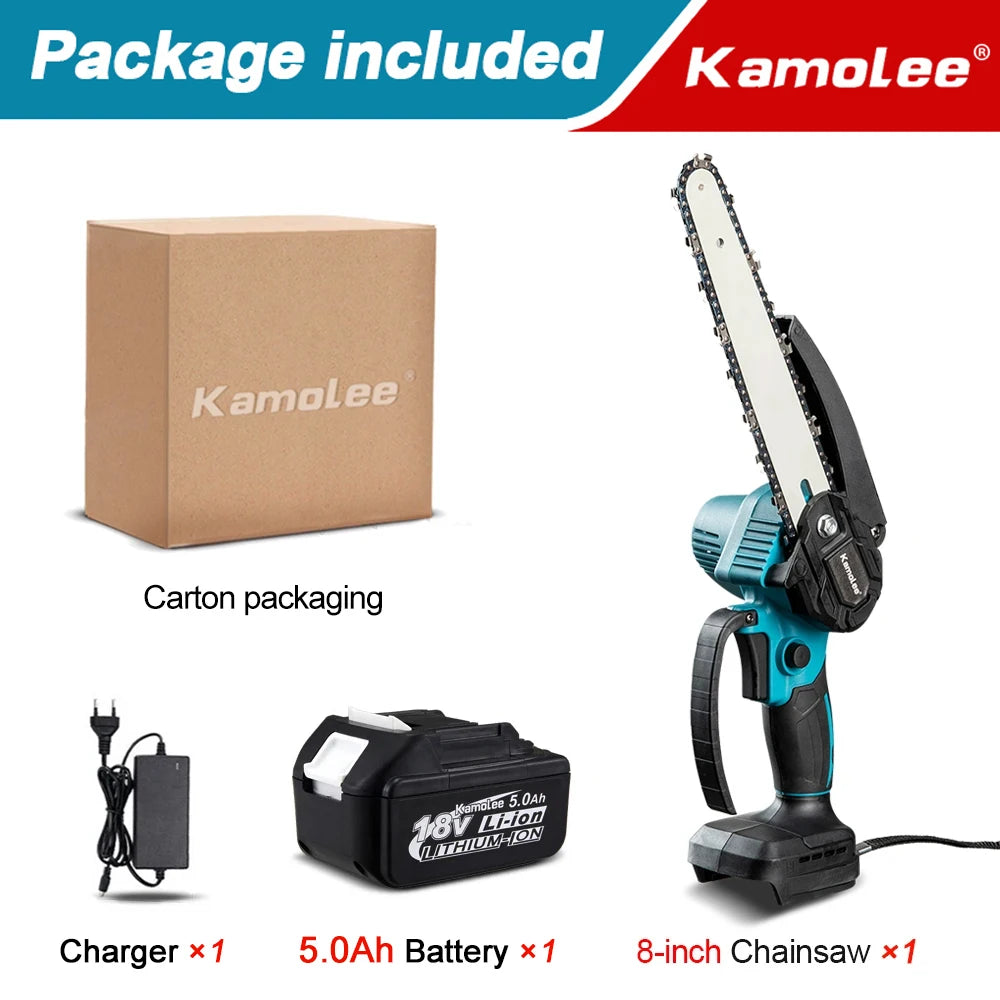 Mini Serra Elétrica Kamolee 8 Pol. Profissional: Corte Ultra Rápido e Motor de Alto Torque