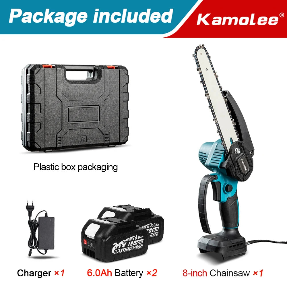 Mini Serra Elétrica Kamolee 8 Pol. Profissional: Corte Ultra Rápido e Motor de Alto Torque