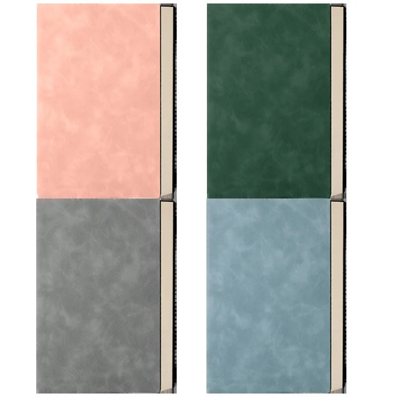 A5 livro de couro sensação de pele moda bloco de notas diário aprendizagem caderno atacado cadernos de escritório de negócios e diários livro de notas