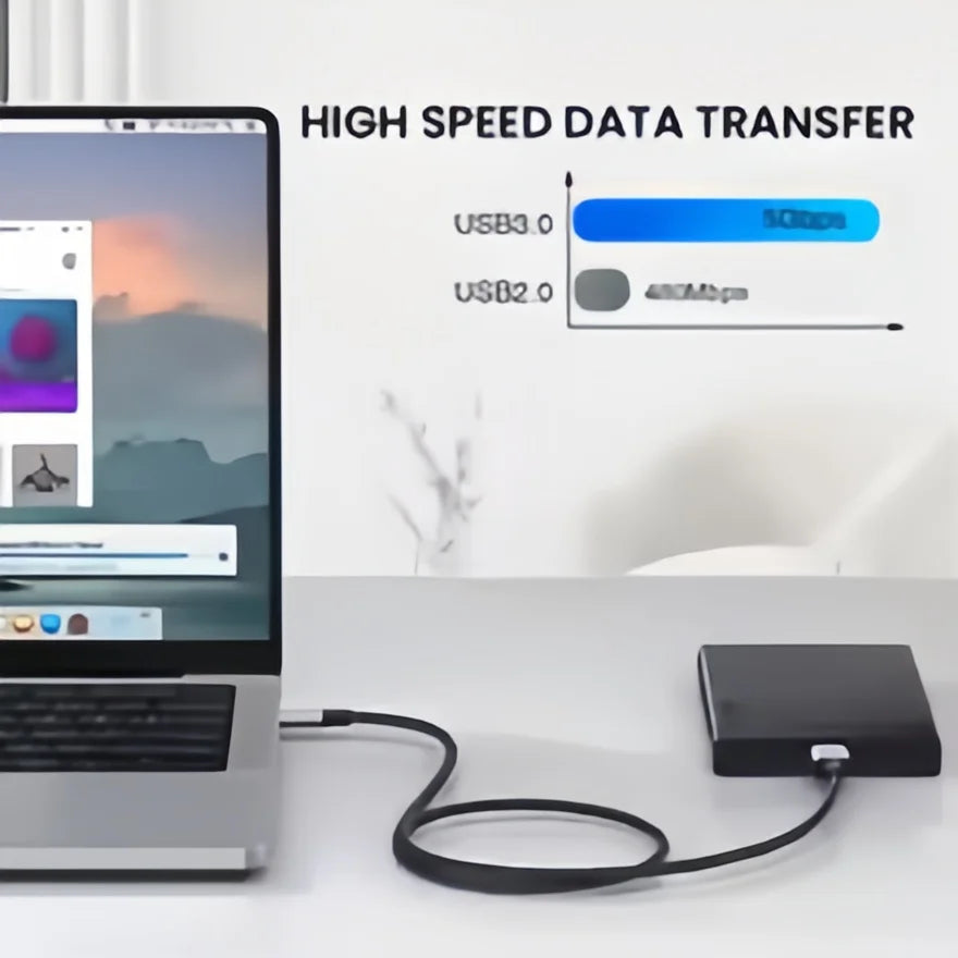 Cabo USB-C para Micro B 3.0 5Gbps – Alta Velocidade + Super Durável