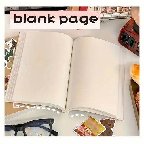 A5 bloco de notas 256 páginas caderno em branco sketchbook cadernos diário escola útil papelaria diário suprimentos escritório