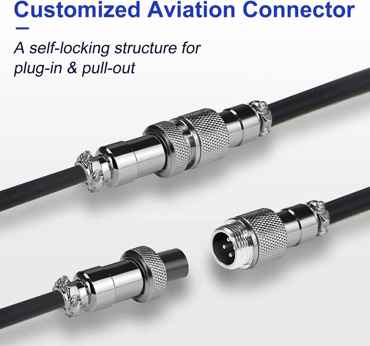 Cabo USB-C Mecânico Aviador – Conexão Estável + Construção Robusta 3m