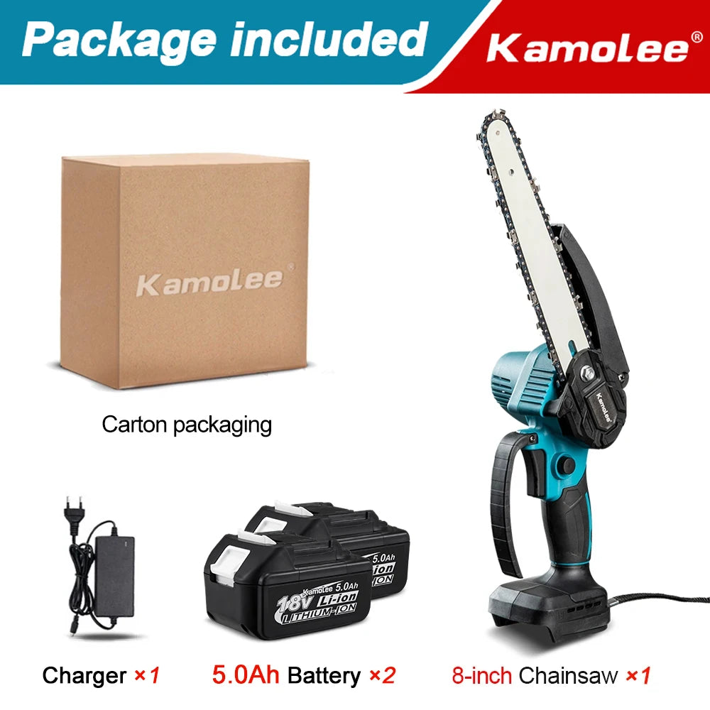 Mini Serra Elétrica Kamolee 8 Pol. Profissional: Corte Ultra Rápido e Motor de Alto Torque