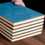 A5 livro de couro sensação de pele moda bloco de notas diário aprendizagem caderno atacado cadernos de escritório de negócios e diários livro de notas