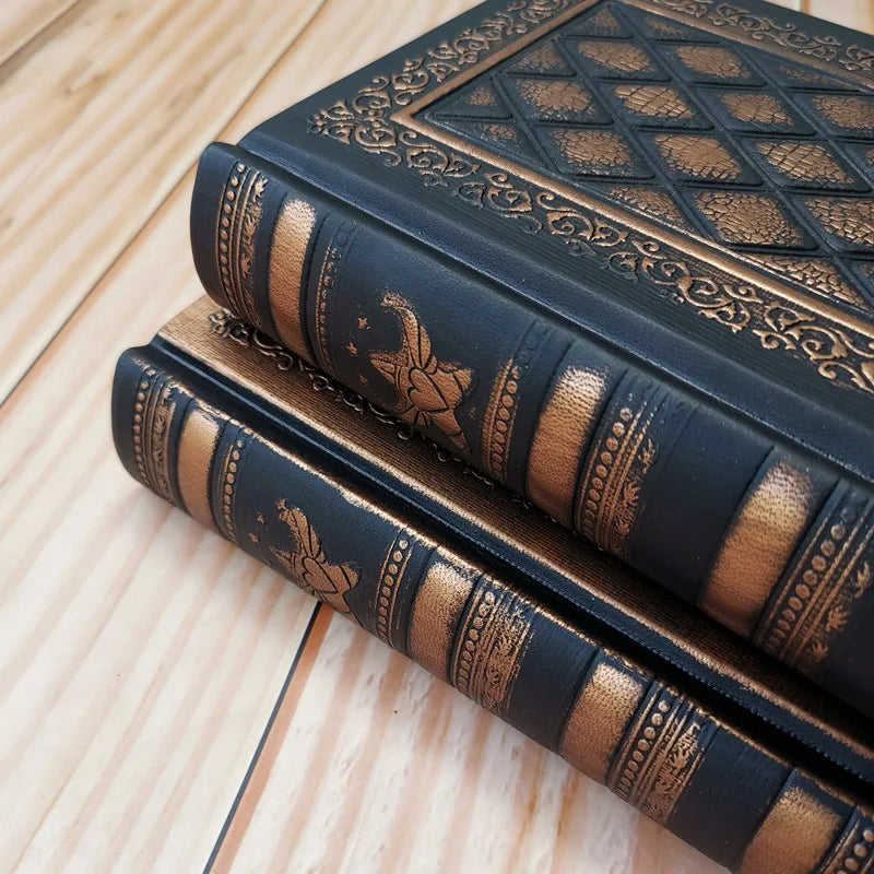 A5 cadernos vintage 176 folhas/livro engrossar capa dura blocos de notas diário agenda semana planejador papel branco escritório estudantes suprimentos