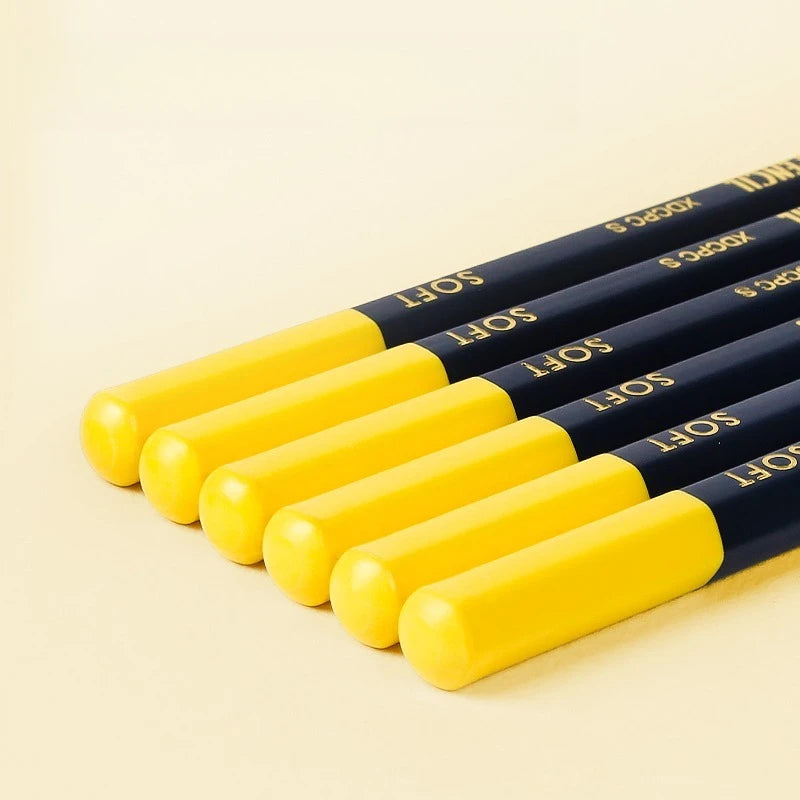 Lápis de carvão japonês sakura macio/duro/médio lápis de esboço anti-quebra extra super macio lápis de esboço profissional