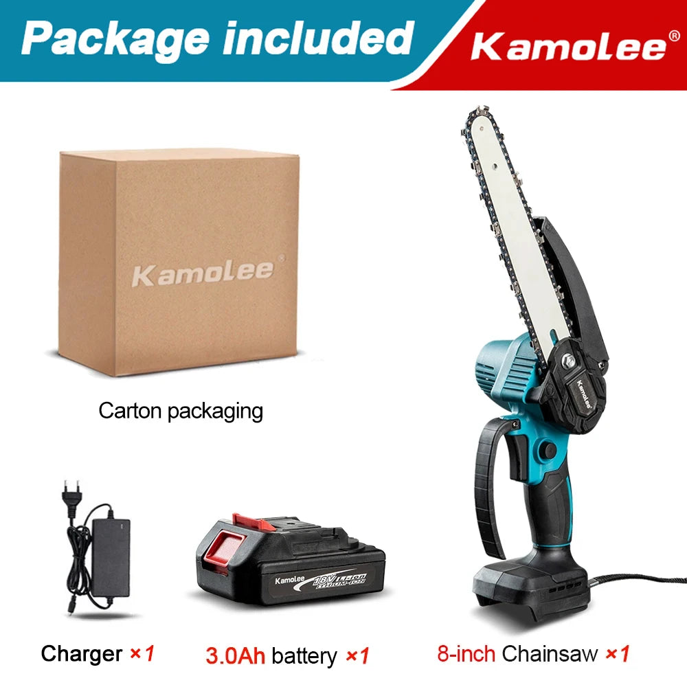 Mini Serra Elétrica Kamolee 8 Pol. Profissional: Corte Ultra Rápido e Motor de Alto Torque