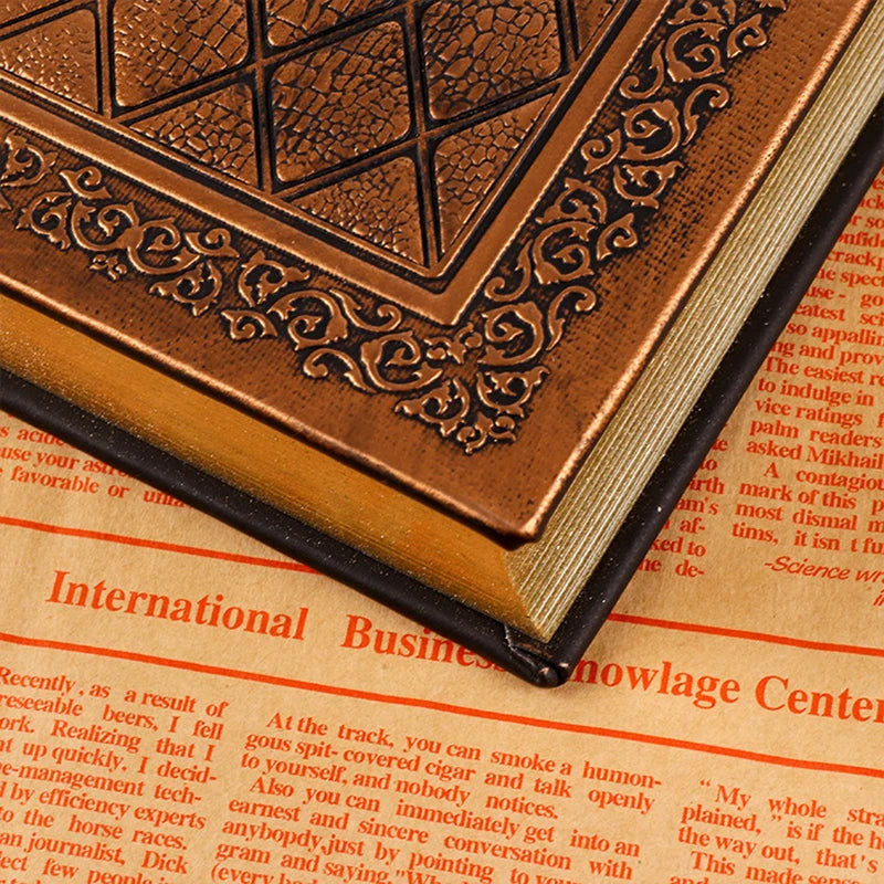 A5 cadernos vintage 176 folhas/livro engrossar capa dura blocos de notas diário agenda semana planejador papel branco escritório estudantes suprimentos