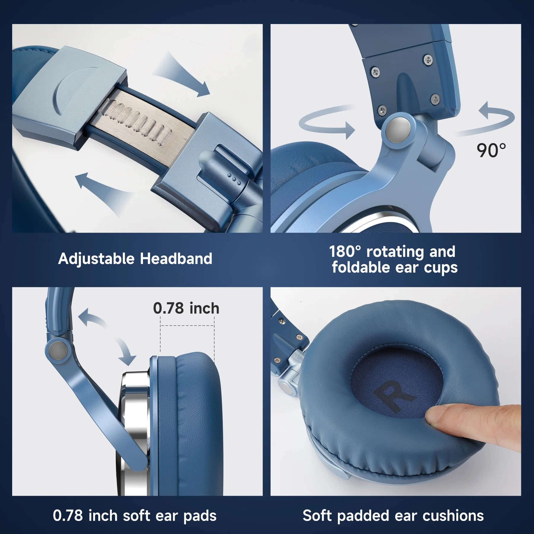 Oneodio Pro 10 Com Fio – Graves Potentes Estéreo + Alta Durabilidade