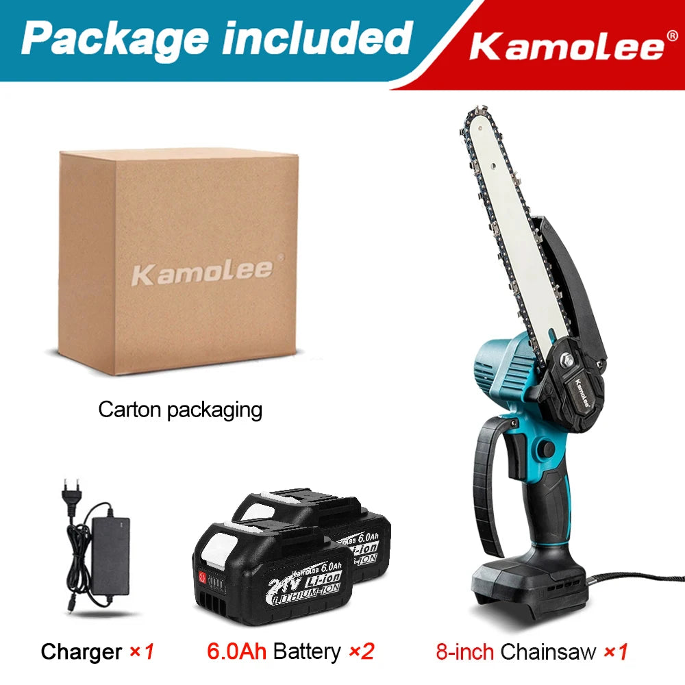 Mini Serra Elétrica Kamolee 8 Pol. Profissional: Corte Ultra Rápido e Motor de Alto Torque