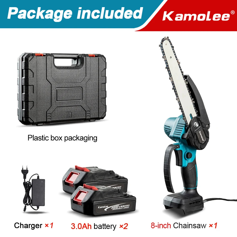 Mini Serra Elétrica Kamolee 8 Pol. Profissional: Corte Ultra Rápido e Motor de Alto Torque