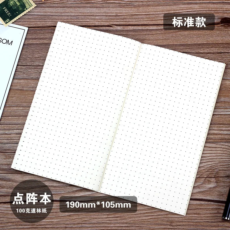 Caderno de bandagem para viagens, caderno retro, manual criativo, diário portátil, Coréia, A6