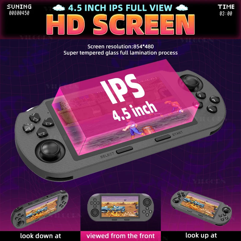 Novo sf3000 portátil console de jogo portátil bolso jogador de videogame 20000 jogos para ps1 sfc gameboy máquina presente para crianças