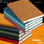 A5 a6 sheepin caderno de couro escritório diário bloco de notas papelaria estudante classe forrado caderno 160 páginas/240 páginas