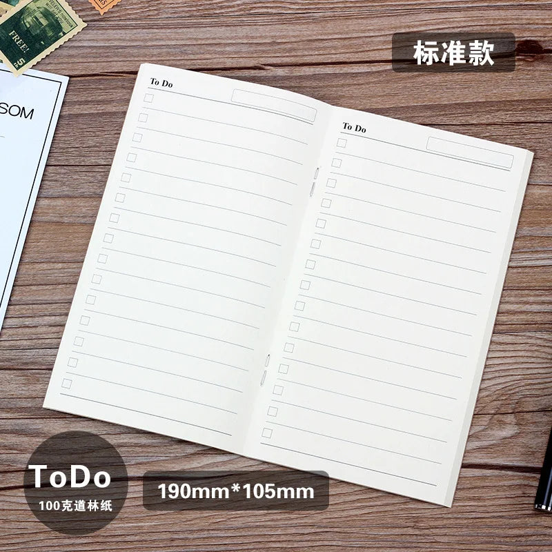 Caderno de bandagem para viagens, caderno retro, manual criativo, diário portátil, Coréia, A6