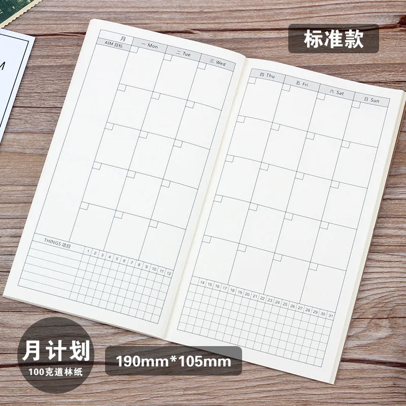 Caderno de bandagem para viagens, caderno retro, manual criativo, diário portátil, Coréia, A6