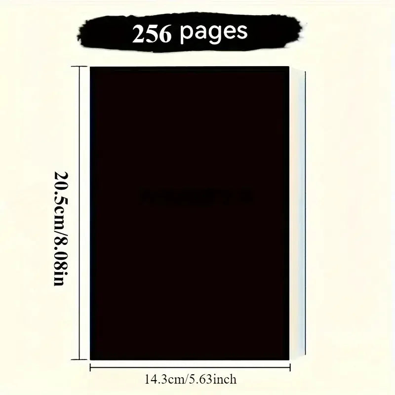 A5 bloco de notas 256 páginas caderno em branco sketchbook cadernos diário escola útil papelaria diário suprimentos escritório