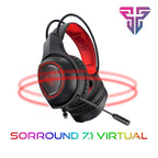 Headset Gamer Sniper 7.1 USB Iluminação RGB Fantech HG16